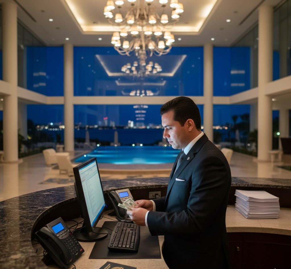 Custodio de la Noche en hotel